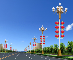 中國結(jié)路燈